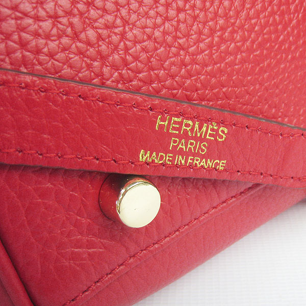 High Quality Hermes Kelly 35cm Togo Leather Bag Red 6308